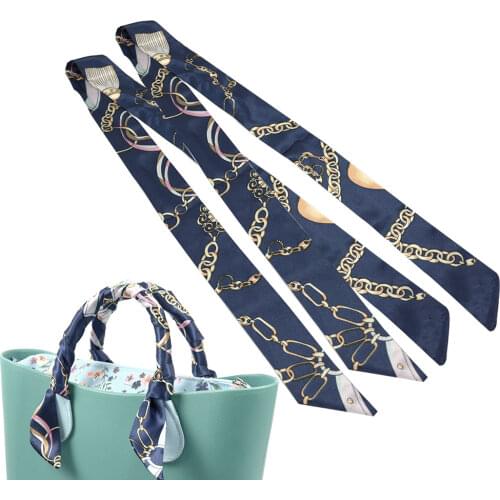 New 1 pair Fashion printing floral strap scarf neckerchief Decoration Tie Multifunction for o bag for o bag handle