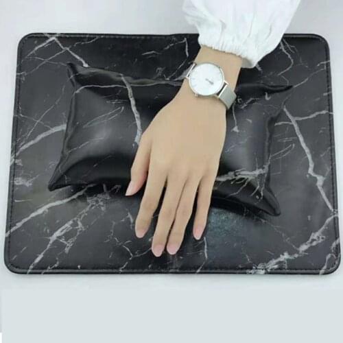 New Artificial Leather Nail Art Hand Cushion Pad Set Hand Arm Rest Pillow Table Mat Manicure Tool