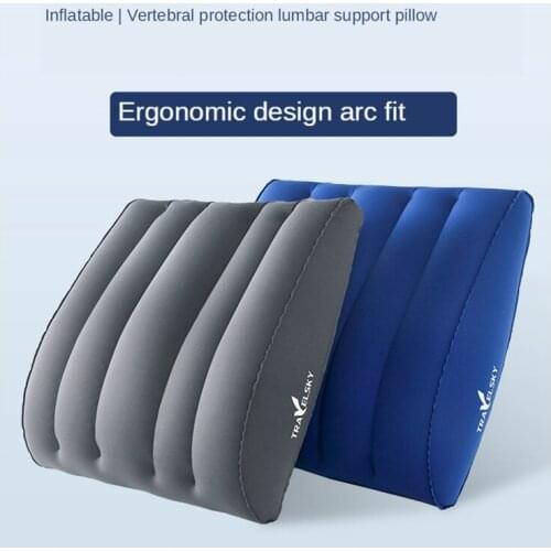 Office Multipurpose Cushion Lumbar Pillow Automotive Waist Cushion Travel & Outdoor Inflatable Waist Headrest Body Wedge Pillow
