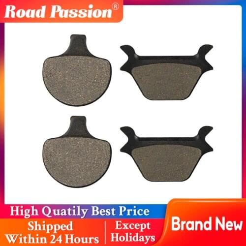 Road Passion Motorcycle Front and Rear Brake Pads For HARLEY Sportster Series (All Models) 1988-1999 Softail Series All Models