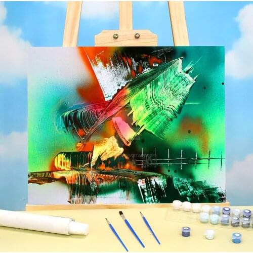 Landscape Convergence DIY Painting By Numbers Package Acrylic Paints 40*50 Boards By Numbers Decorative Paintings Handicraft