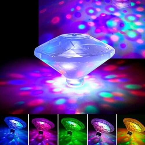 Floating Underwater Light RGB Submersible LED Disco party Light Glow Show Swimming Pool Hot Tub Spa Lamp Baby Bath Light