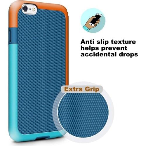 Anti Slip Shockproof Hybrid Hard Silicone Case for iPhone X 10 8 7 6 6s Plus Heavy Duty Impact TPU PC Cover for coque iPhoneX