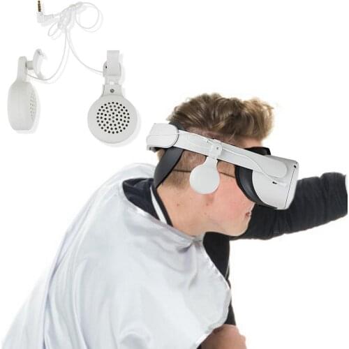 For Oculus Quest 2 VR Adjustable Wired Headphone Earphone White Gaming Headset Premium Rotating Headphones For VR Accessories