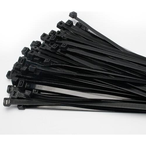 Self-locking Plastic Nylon Tie 3x150 1000 Pcs Black Cable Tie Fastening Ring Cable Tie Zip Wraps Strap Nylon Cable Tie Set