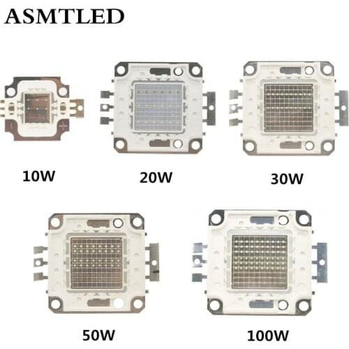 Led chip 10W 20W 30W 50W 100W RGB Warm White Integrated Leds Spotlight DIY Projector Outdoor Street Flood Light COB High Power