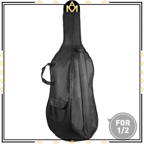 1/2 Cello Bag W/ Shoulder Straps Portable Professional Durable Waterproof Soft Nylon Cover Case