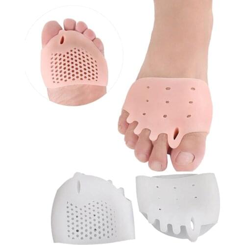 1 Pair Silicone Forefoot Pad Foot Reusable Pain Relief Breathable for Women Men SEC88