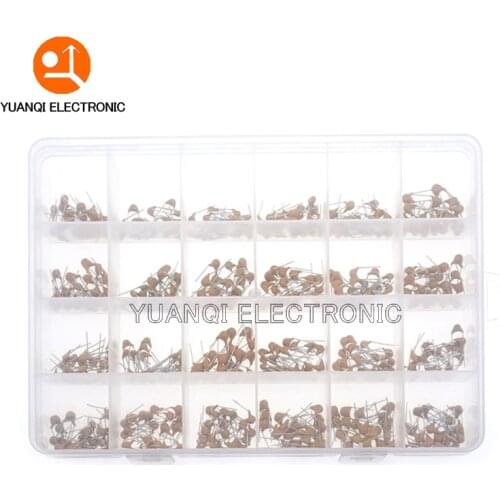 24values*20pcs =480pcs Monolithic Ceramic Capacitor 10pF~10uF,ceramic capacitor Assorted Kit + BOX