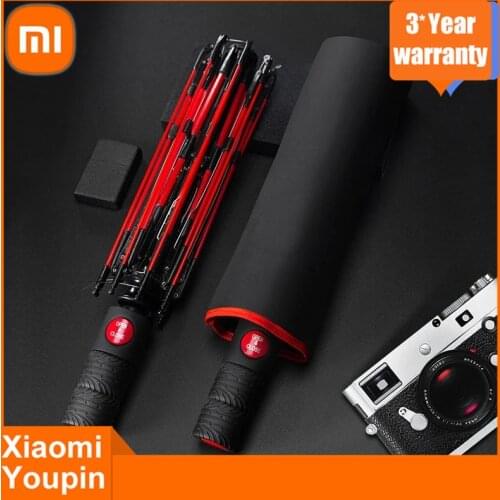 Xiaomi Automatic Business Umbrella Three Folding Male Female Parasol Umbrella Rain Women Windproof Luxury Umbrella Men
