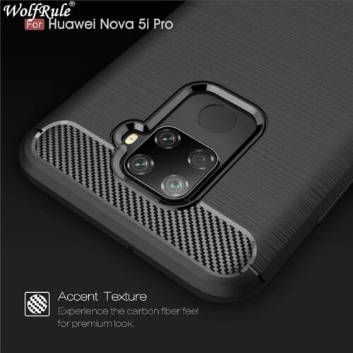 For Cover Huawei Mate 30 Lite Case Shockproof Bumper Carbon Fiber Case For Huawei Mate 30 Lite Phone Case Fundas Mate 30 Lite