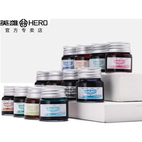 20ml Bottled Hero Non Carbon Color Ink For Fountain Pen, Dip Pen