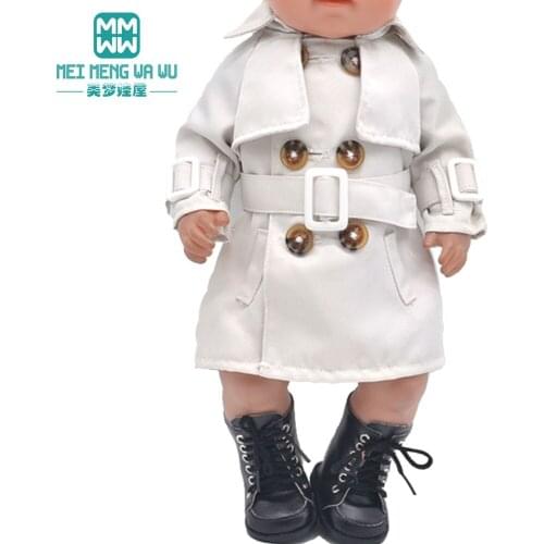 Baby Doll Clothes For 43-45cm Toy New Born Doll and American Doll Fashion windbreaker, sweater coat