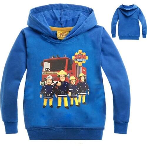 Z&Y 2-14Years Costume Firefighter Fireman Sam Clothes Nova Kids Coats Manteau Enfant Garcon Hiver Casaco Infantil Menino NO7646