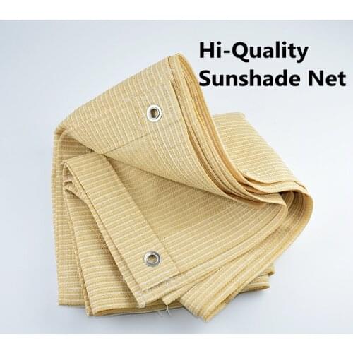 HDPE Anti-UV Hi-quality BeigeSun Shading Net Car Cover Balcony Sun-proof Garden Courtyard Sunblock Succulent Plant Sunshade Net