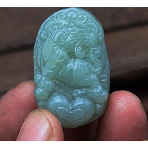 China Xinjiang Hetian White Jade Seed material Hand-carved Maitreya Pendant