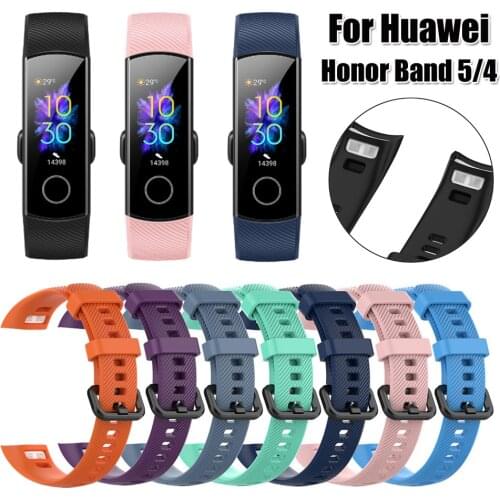 Classic Silicone Full Cover TPU Protective Film Wrist Strap Smart Wristband Replacement for Honor Band 5 4 Sport Bracelet