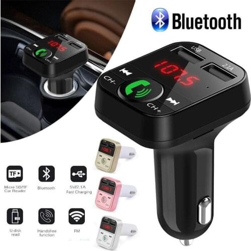 Kuulee Car Kit Handsfree Wireless Bluetooth FM Transmitter LCD MP3 Player USB Charger