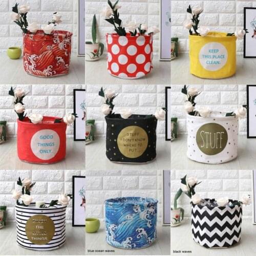 Laundry Basket Foldable Toy Holder Underwear Sundries Organizer Storage Bag