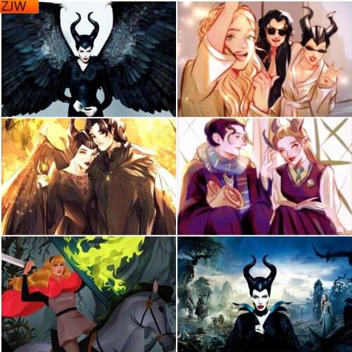 5D DIY Diamond Painting "Slumbering Mantra" Series Full Circle Diamond Embroidery Kits Handmade Craft Decorations Disney