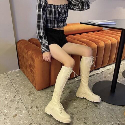 2021 new retro British fashion wild thick-heeled Martin boots with thin and thin short boots