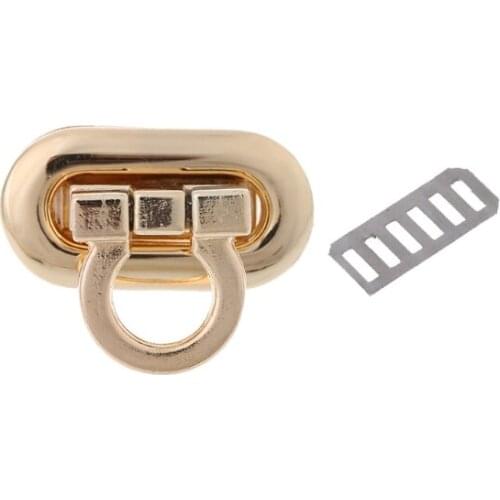 New Metal Clasp Turn Lock Twist Lock for DIY Handbag Craft Bag Purse Hardware 066F
