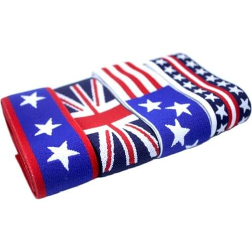 New style Beautiful flag high quality durable pants skirt belt sewing clothing accessories elastic band rubber Color belt