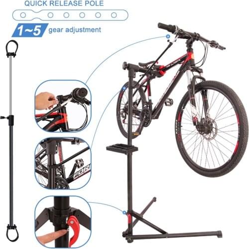 Small Foldable Bike Repair Stand Adjustable Maintenance Bicycle Rack Bicycle Work Stand Flexible & Convenient 2020 New Type