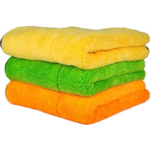2019 840GSM Ultra Thick Car Wash Towel 30*30CM Car Care Cloth Double-sided coral fleece Car Clean Drying Buffing Super Absorbent