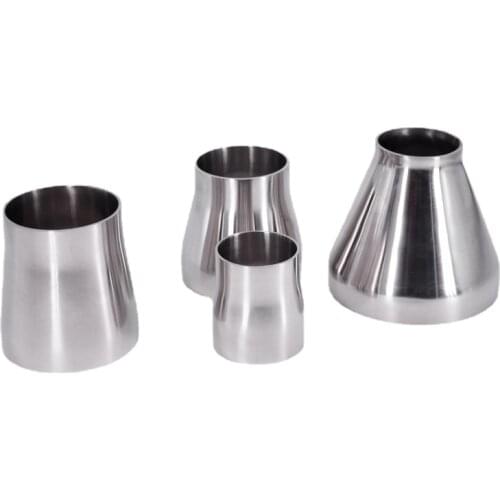 19/25/32/35/45/51mm Butt Welding Concentic Reducer SUS304 Stainless Sanitary Pipe Fitting Homewbrew