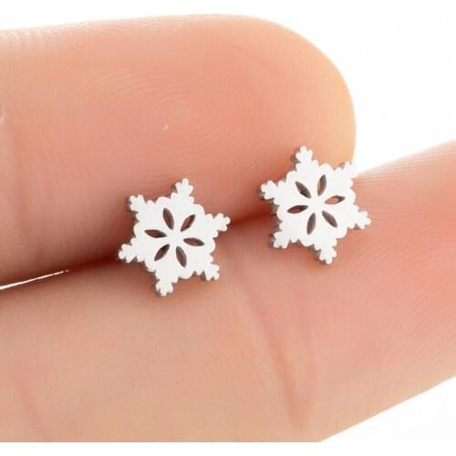 Christmas Multiple Earrings for Women Girl Metal Tree Snowflake Elk Stud Earring Fashion Xmas Festival Ornaments Gift Jewelry