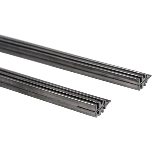 2pcs Boneless Frameless Rubber Car Wiper Blade Refill Strips Windscreen 6mm 26" Windshield Car Accessories