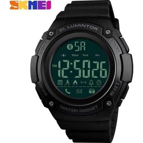 SKMEI Smart Sports Watches Bluetooth Calorie Pedometer Remote Camera Waterproof Men Watch Fashion Smartwatch Relogio Masculino