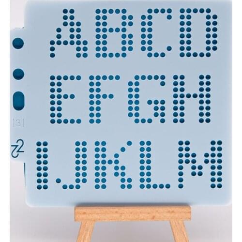 Letter and Number Stencils Reusable Plastic Letter Stencils Alphabet Journal Stencils Font Templates for Notebook Diary Scrapboo