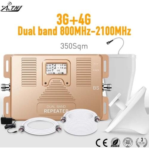 Specially for Russia 3G+4G , MegaFon MTS 3g LTE 4g smart LCD cellular signal amplifier mobile signal repeater booster kit