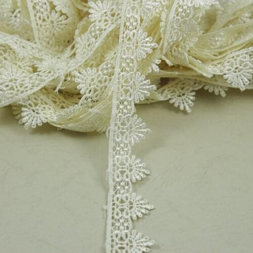 Water soluble embroidery cream 25mm flower Lace trim DIY sewing/garment/clothes accessories