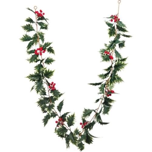 175cm Green Rattan Artificial Hanging Ivy Leaf Garland Plants Vine Leaves 1Pcs Diy For Christmas Decoration Garden Party Decor