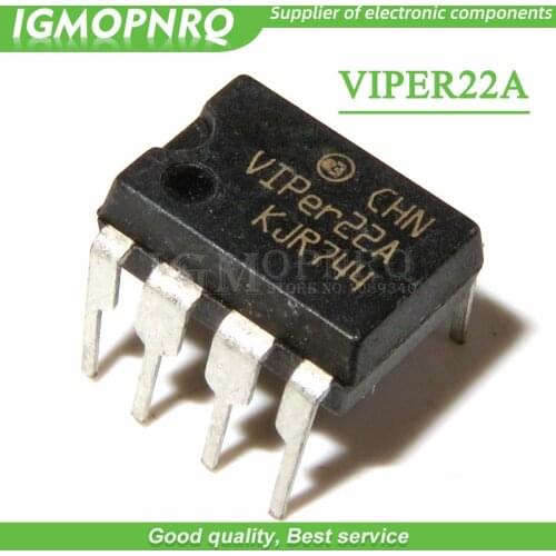 10pcs VIPER22A VIPER22 DIP-8 AC/DC Converters Low OFF-Line SMPS new original