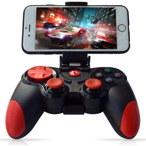Wireless Android Gamepad IOS S5 Wireless Joystick Game controller Bluetooth 4.0 Joystick for Moblie phone Tablet TV BOX holder