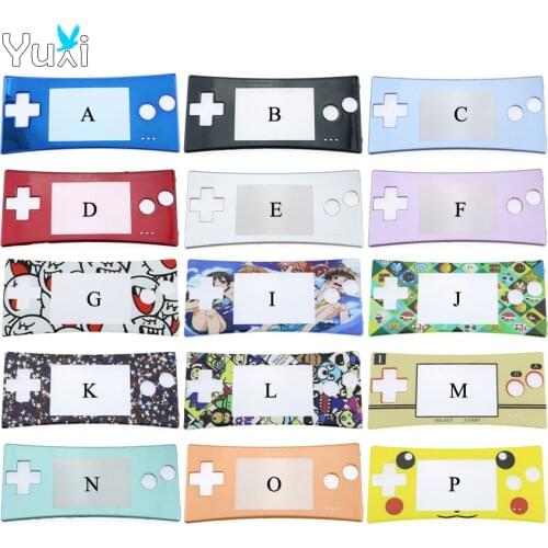 YuXi Black Red Blue Purple Front Faceplate Plastic Cover Case Replacement Parts for Gameboy Micro for GBM Console
