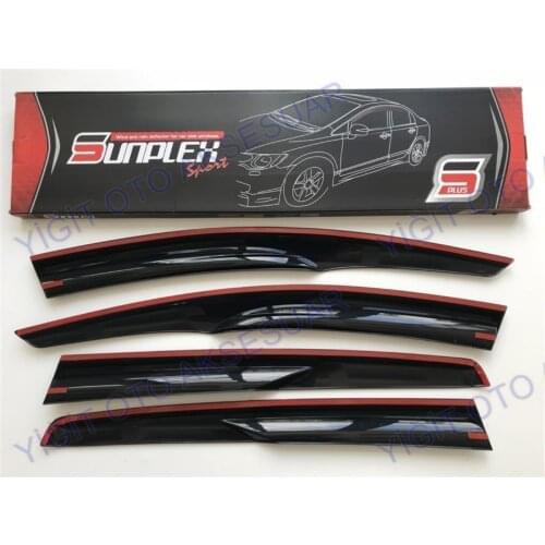 For PEUGEOT 308 Rain Wind Deflector 2008-2014 Sunshade Curtains Car Windshield Auto Accessory Universal Spilitter Mud Flaps