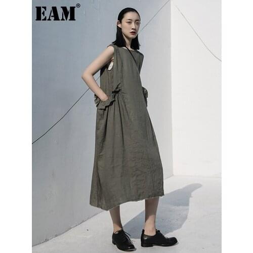 Зеленые летние платья EAM China At AliExpress