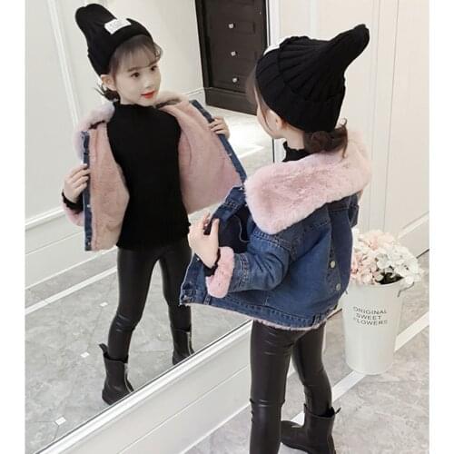 Good Quality 2019 Warm Baby Girls Jackets Coat Autumn Winter Windbreaker Fur Collar Coats Toddler Kids Girls Outerwear Clothes