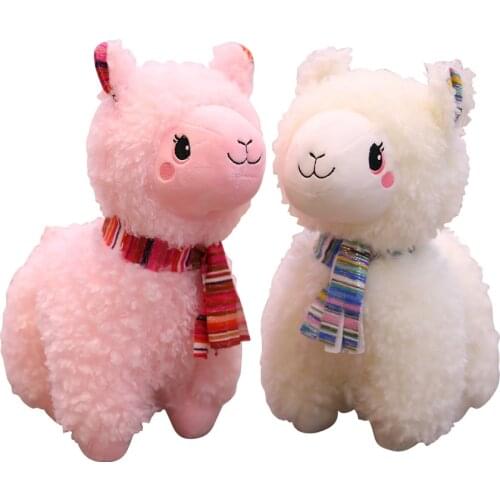 Cute Alpaca Plush Toy Stuffed Animal Doll Soft Plush Alpaca Dolls for Kid Birthday Gift Cute Plush Stuffed Toy Sheep Cute Pillow