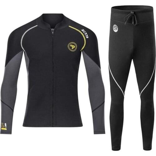 Scuba Diving Suit Men 1.5MM Wetsuit Surfing Swimming Neoprene Underwater Fishing Kitesurf Surf Spearfishing Jacket Pants Clothes