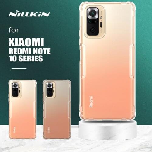 Nillkin for Xiaomi Redmi Note 10 Pro Case Nature TPU Soft Touch Silicone Cover Slim Case for Xiaomi Redmi Note 10S 10 Pro Max 5G