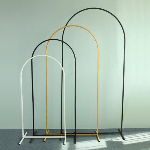 New Wedding Props Round Arc Wrought Iron Arch Background Screen Decoration Stand Home Birthday Party Balloon Arch Decoration