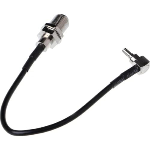 F Female to CRC9 Right Angle Connector RG174 Pigtail Cable 15cm 6\" Adapter 77UD