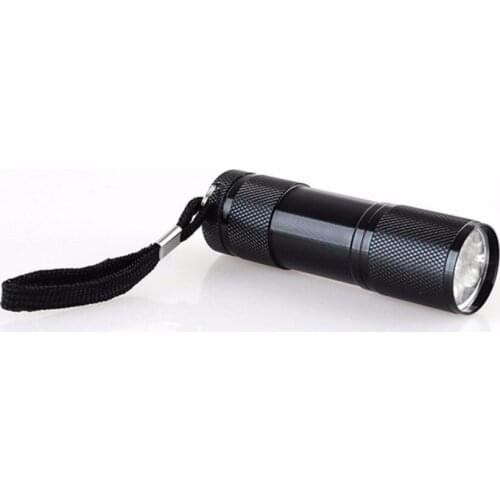 100pcs Professional Fluorescent agent detection UV 395nm led Flashlight torch lamp purple violet light