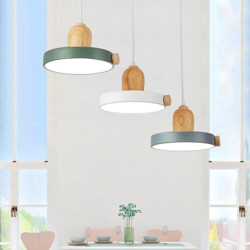 Simple Modern Macaron Led Ceiling Chandelier For Living Room Bedroom Dining Room Indoor Lighting Decoration Wrought Iron Lamps